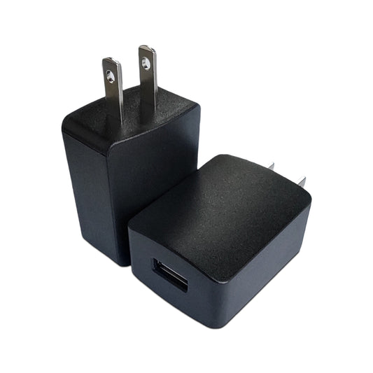 SinitoAula 5V2A USB Charger (UL Certified, Black, 2pcs)